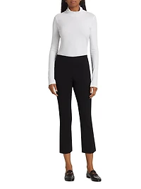 Cotton-Blend Cropped Pants