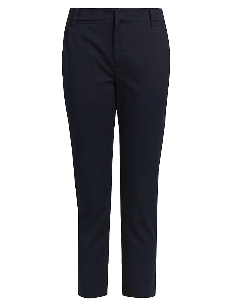 Cropped Cotton Chino Pants
