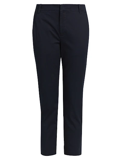 Cropped Cotton Chino Pants