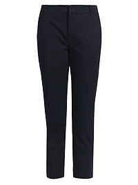 Cropped Cotton Chino Pants