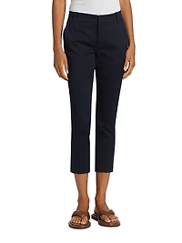 Cropped Cotton Chino Pants