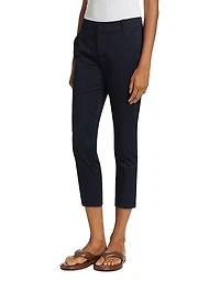 Cropped Cotton Chino Pants