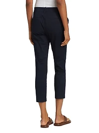 Cropped Cotton Chino Pants
