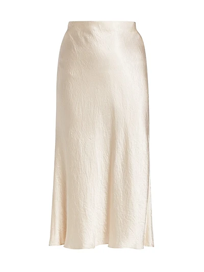 Satin Midi-Skirt