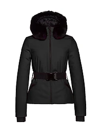 Hida Tech-Fabric & Faux Fur Ski Jacket
