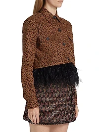 Freebird Feathered Cotton-Blend Jacket