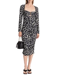 Blondie Leopard Knit Dress