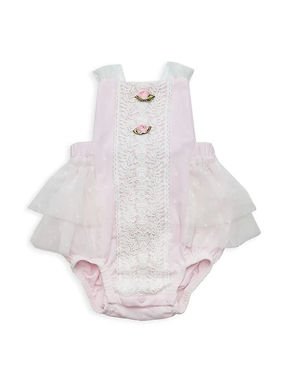 Baby Girl's Grace Lace Bubble Sunsuit
