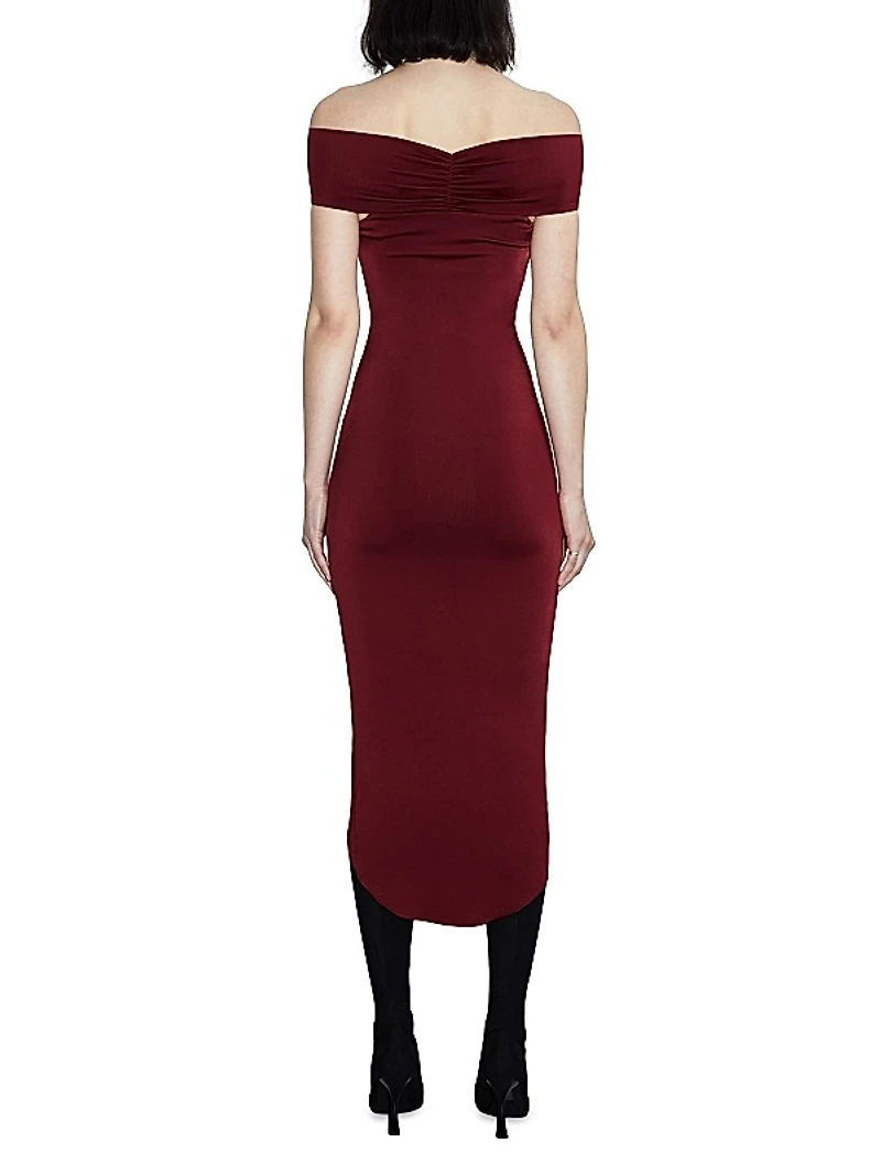 Everly Off-The-Shoulder Ruched Dress