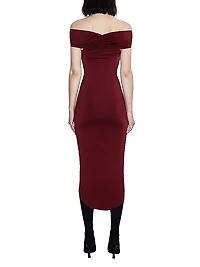 Everly Off-The-Shoulder Ruched Dress