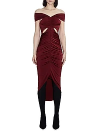 Everly Off-The-Shoulder Ruched Dress