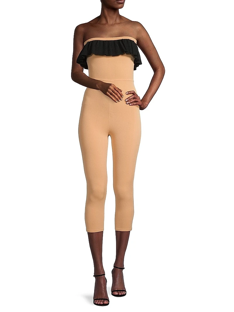 Strapless Ruffle Jumpsuit