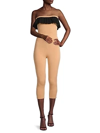 Strapless Ruffle Jumpsuit