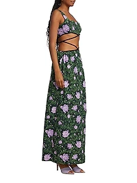 Peonia Cut-Out Strappy Maxi Dress