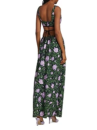 Peonia Cut-Out Strappy Maxi Dress