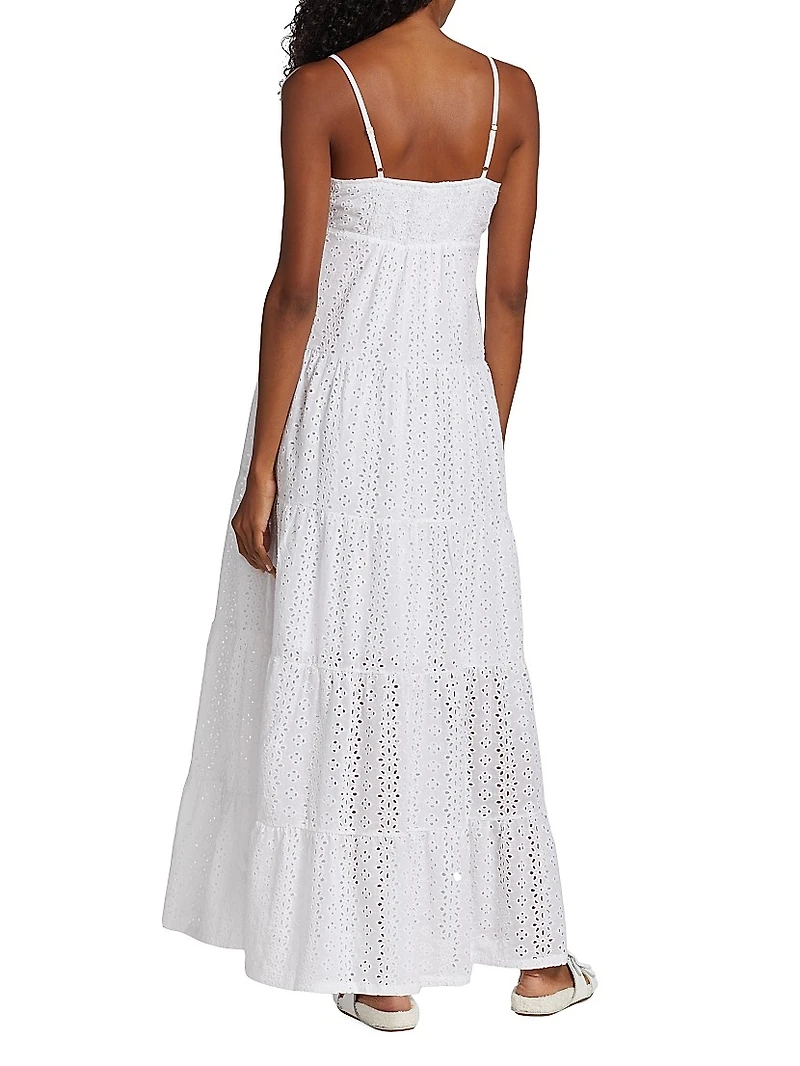 Lisboa Eyelet Maxi Dress