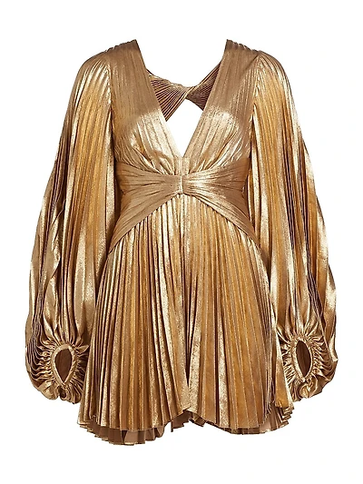 Geneva Metallic Minidress