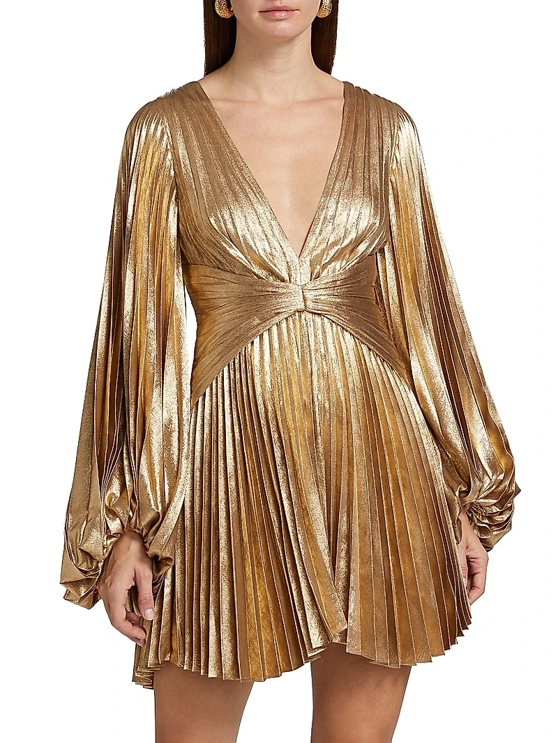 Geneva Metallic Minidress