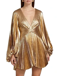Geneva Metallic Minidress