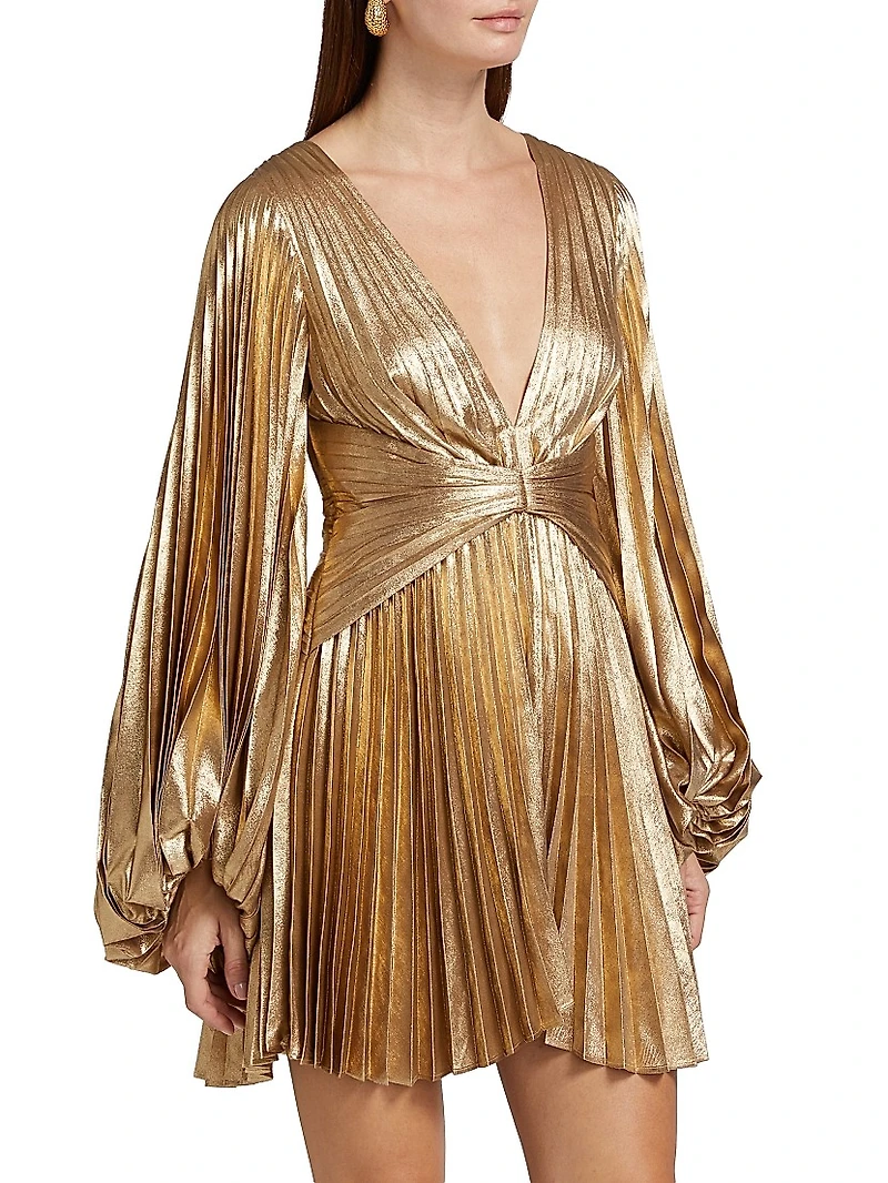 Geneva Metallic Minidress