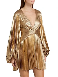 Geneva Metallic Minidress