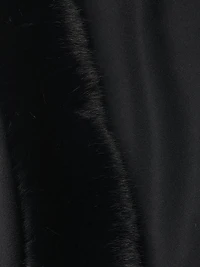 Faux Fur & Cashmere Diamond Wrap