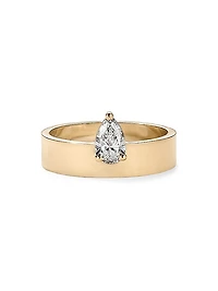 Mega 14K Yellow Gold & 0.5 TCW Diamond Ring
