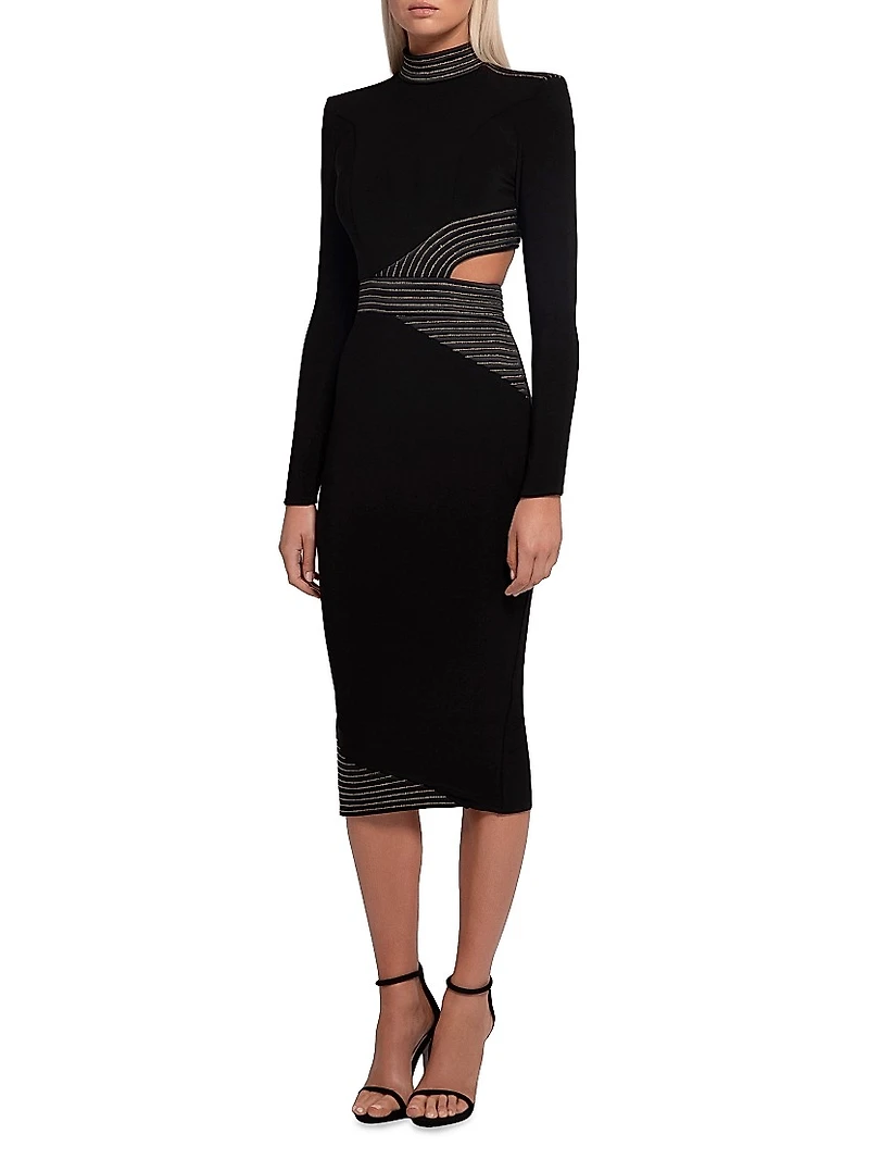 Message To Love Cut-Out Midi-Dress