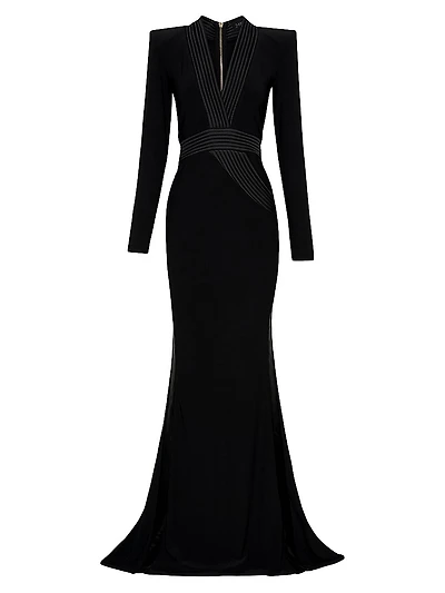 Battle Lines The Heiress V-Neck Gown