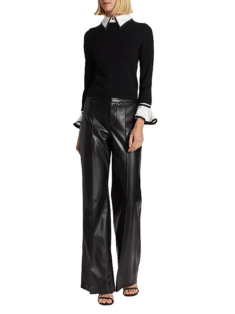 Justina Combination Wool Sweater