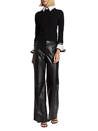 Justina Combination Wool Sweater