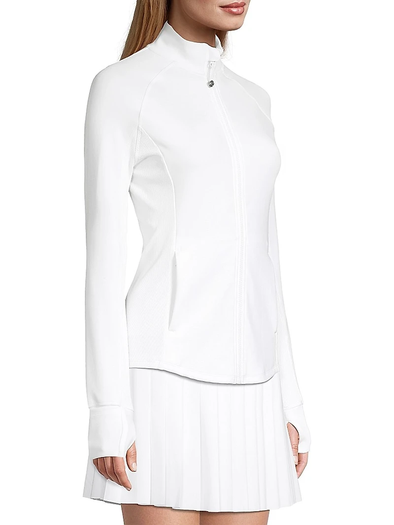 Sequoia Shell & Brushed Fleece Zip Golf Tennis Jacket