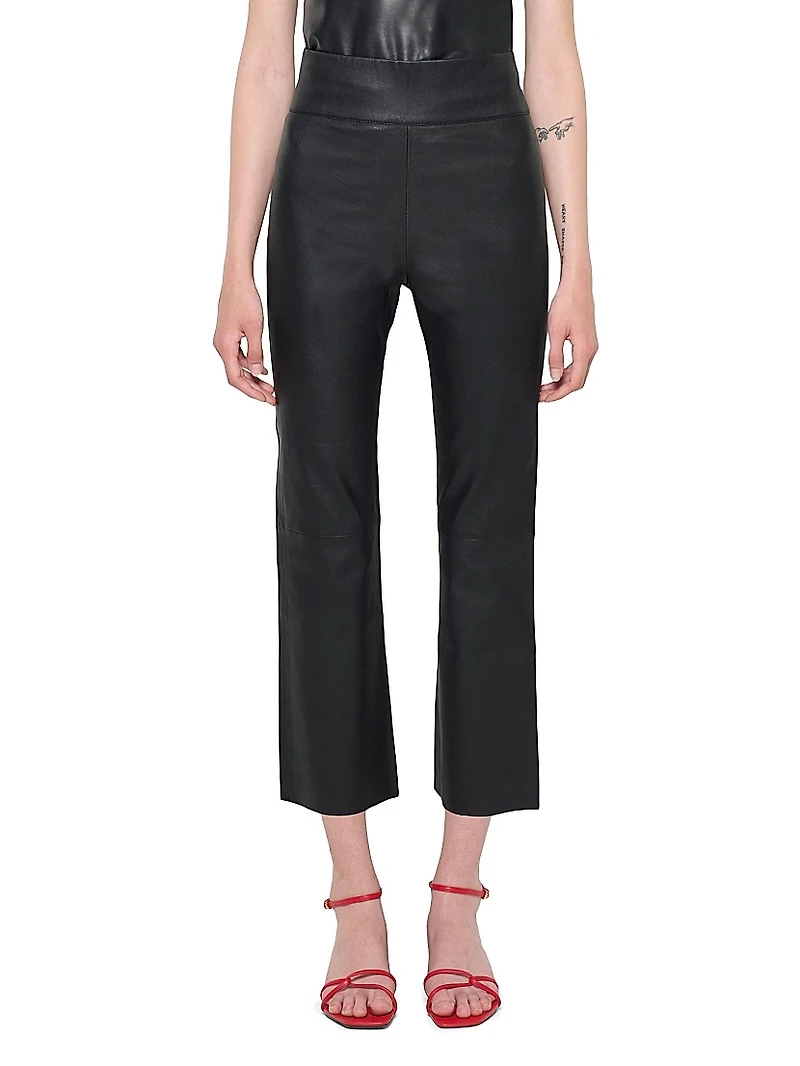 Reagan Stretch Leather Leggings