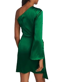 Dolores One-Shoulder Cut-Out Minidress