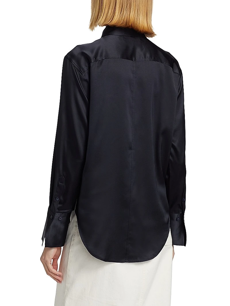 The Standard Silk Button-Up Shirt