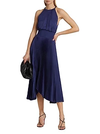 Renzo II Pleated Midi-Dress