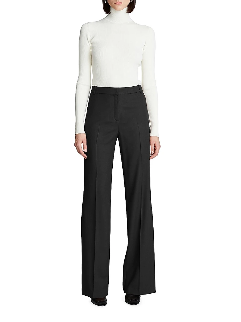 Aubrie High-Rise Wide-Leg Trousers