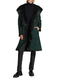 Shearling Coat with Toscana Trim