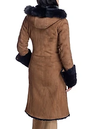 Shearling Coat with Toscana Trim