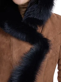 Shearling Coat with Toscana Trim