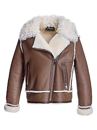 Maximilian Shearling Jacket with Sheep Notch Collar