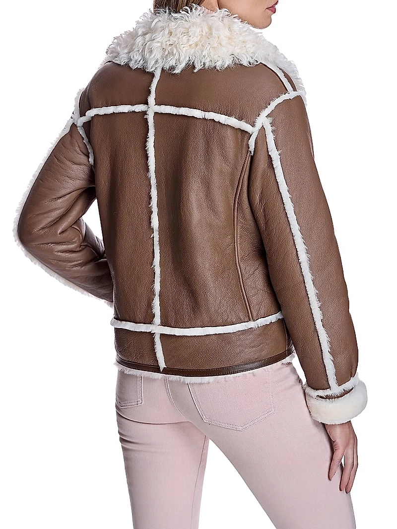 Maximilian Shearling Jacket with Sheep Notch Collar