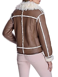 Maximilian Shearling Jacket with Sheep Notch Collar