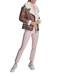 Maximilian Shearling Jacket with Sheep Notch Collar