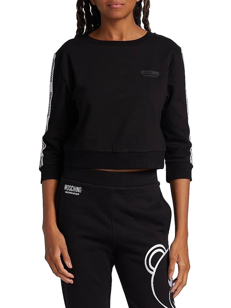 Core Stretch Cotton Crop Sweatshirt