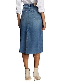 Highland Denim Midi-Skirt