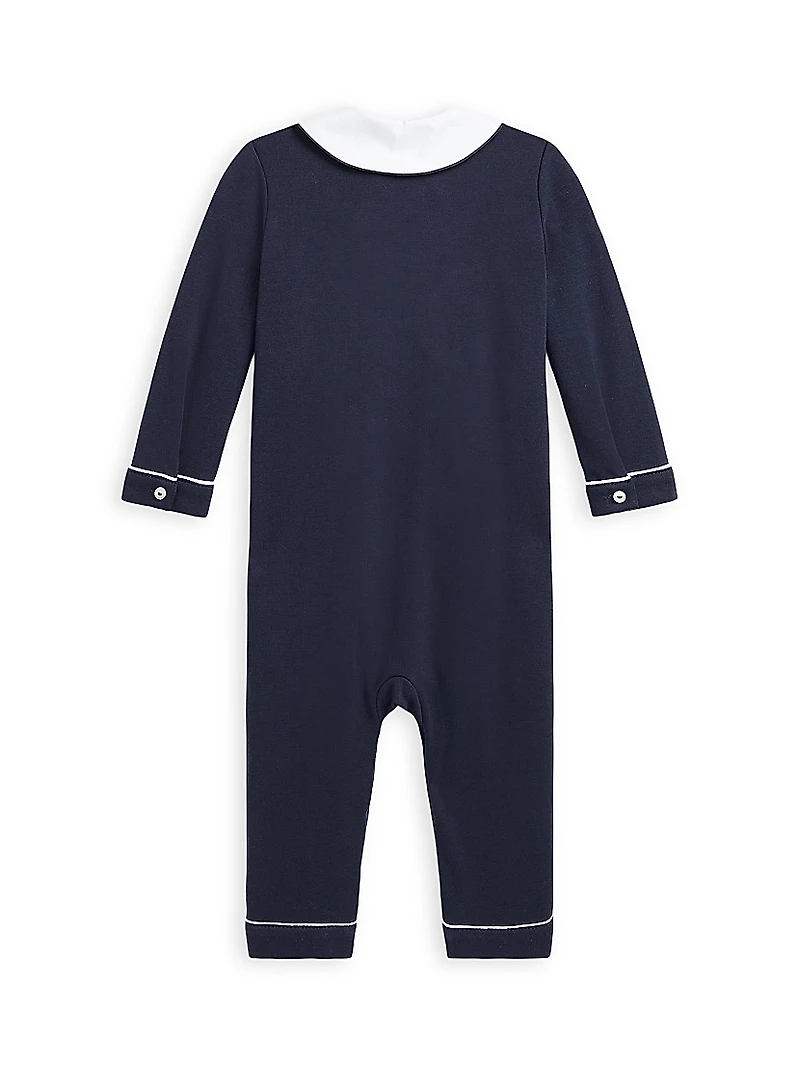Baby Boy's Organic Cotton Double-Breasted Coverall