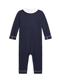 Baby Boy's Organic Cotton Double-Breasted Coverall