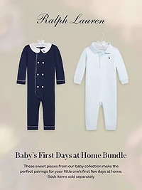 Baby Boy's Organic Cotton Double-Breasted Coverall