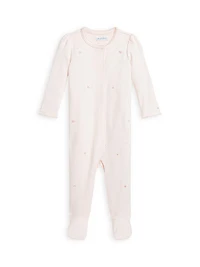 Baby Girl's Floral Organic Cotton Coverall